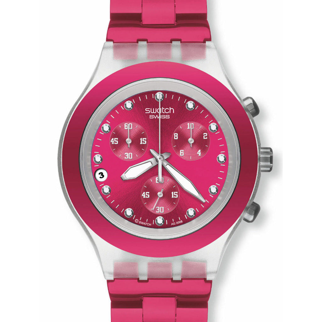 Swatch Irony Diaphane Chrono Full Blooded Raspberry SVCK4050AG