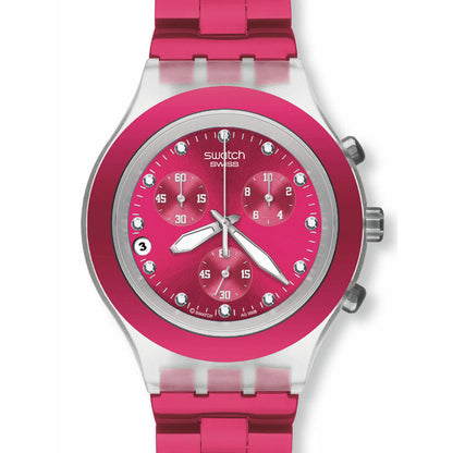 Swatch Irony Diaphane Chrono Full Blooded Raspberry SVCK4050AG