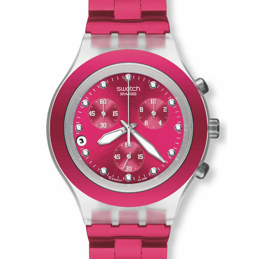 Swatch Irony Diaphane Chrono Full Blooded Raspberry SVCK4050AG