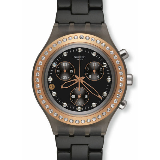 Swatch Irony Diaphane Chrono FULL BLOODED STONEHEART BLACK SVCM4008AG