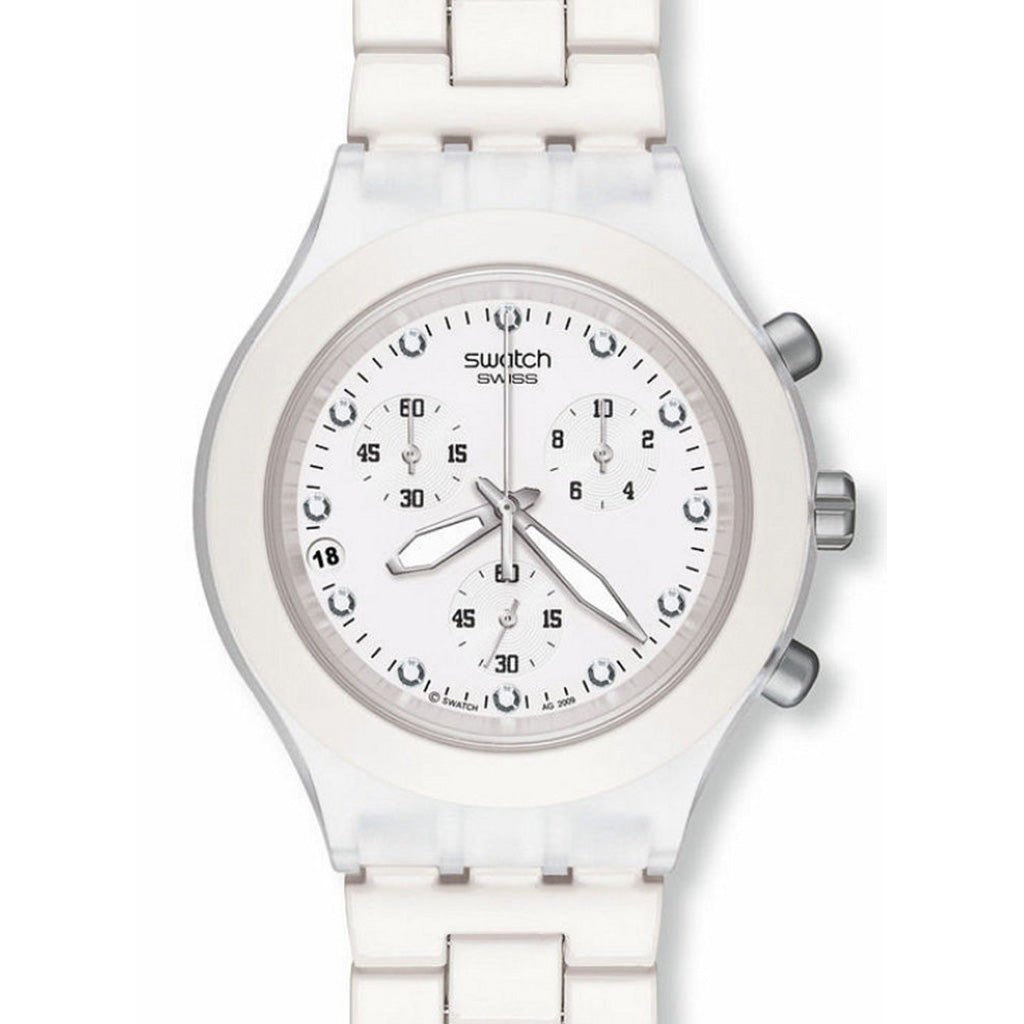 Swatch Irony Diaphane Chrono Full Blooded White SVCK4045AG