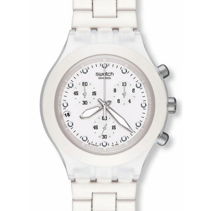 Swatch Irony Diaphane Chrono Full Blooded White SVCK4045AG