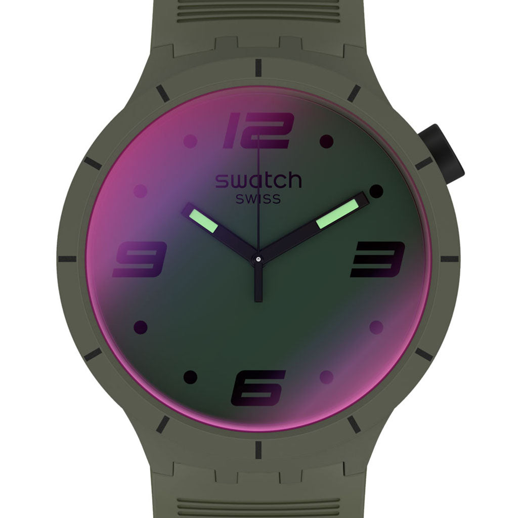 Swatch Big Bold Futuristic Green SO27M105