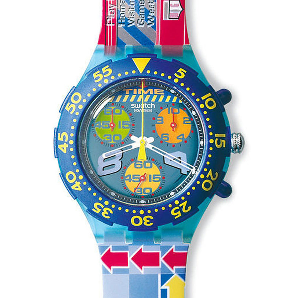 Swatch Midi Aqua Chrono Game Over SEL101