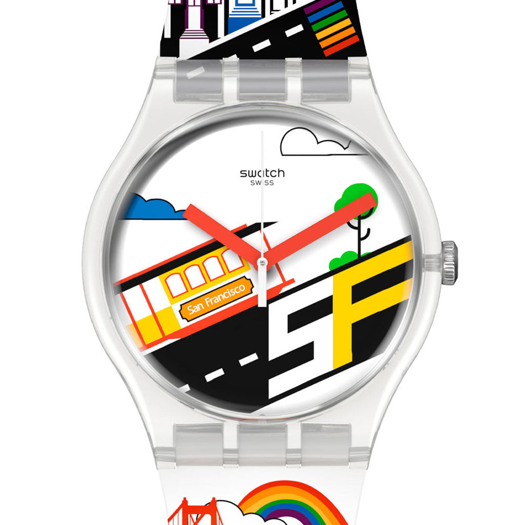 Swatch New Gent Gates Of Lave - Destination Special 2022 San Francisco SO29Z103