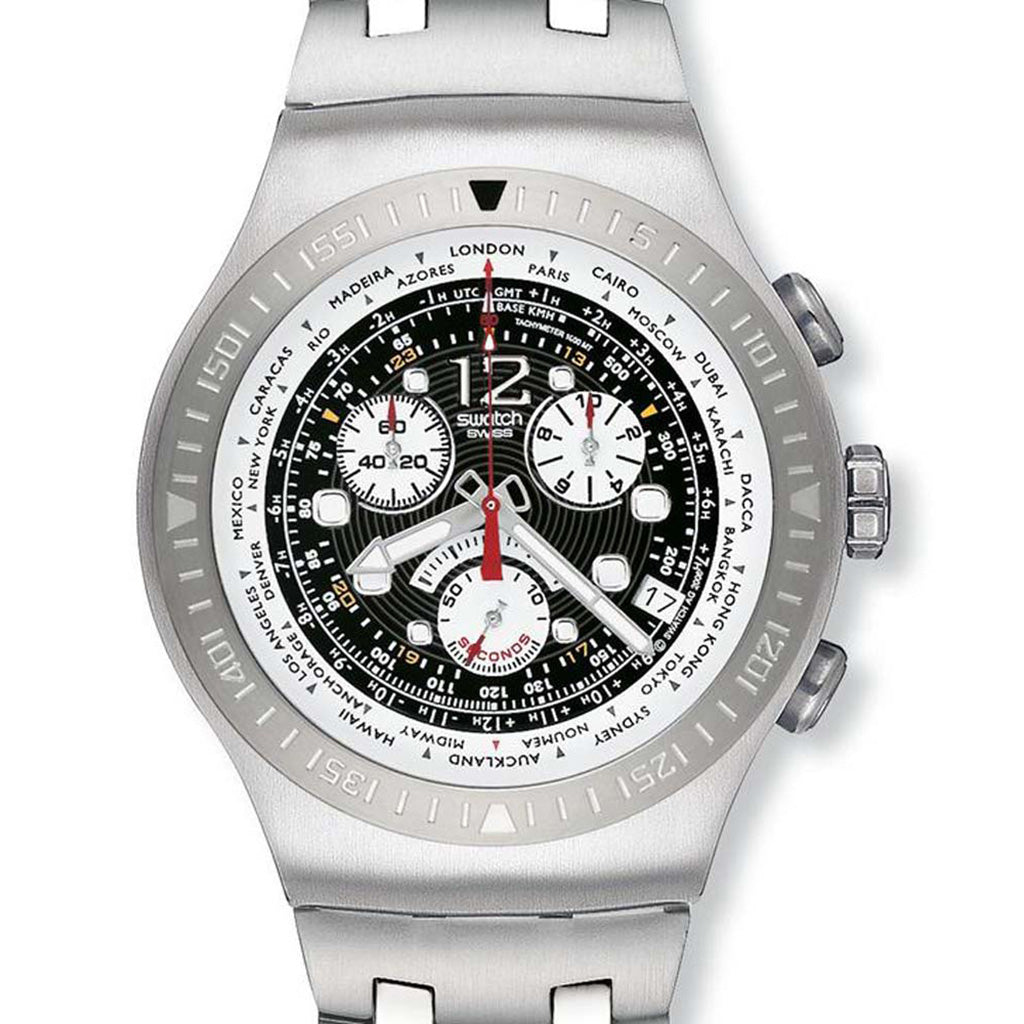 Swatch Irony The Chrono Get Fly Black yos414g