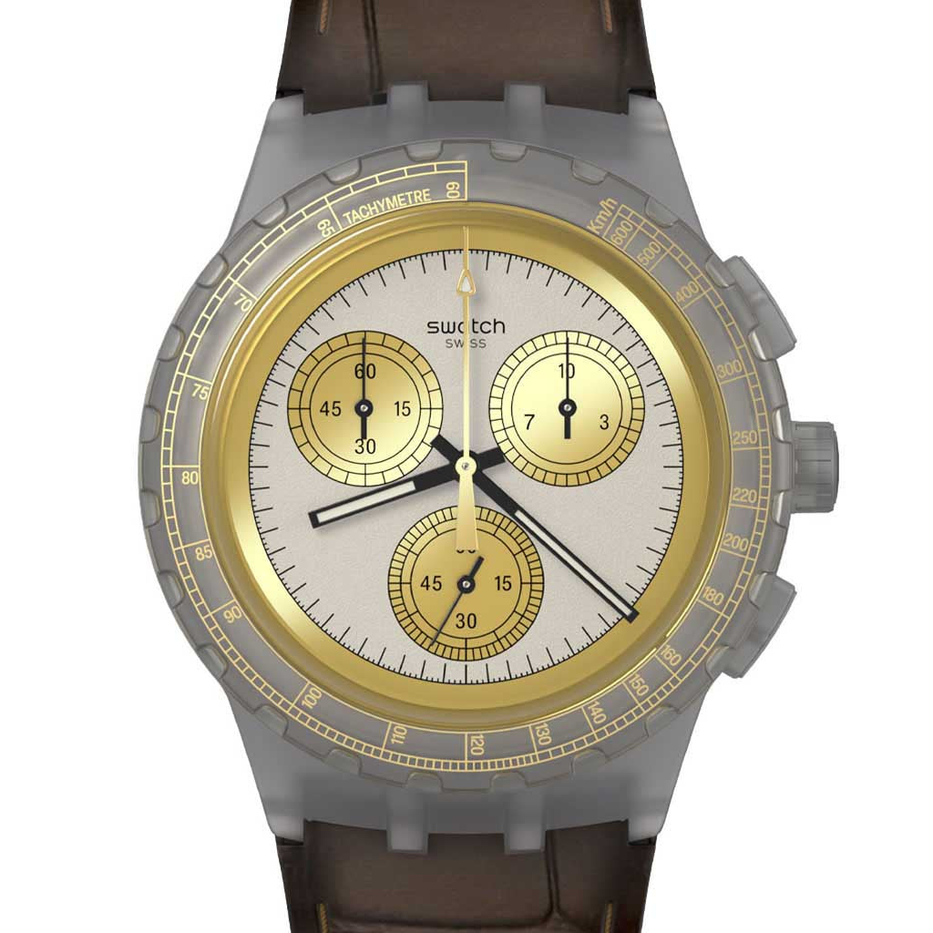 Swatch Chrono Plastic Golden Radiance SUSM100