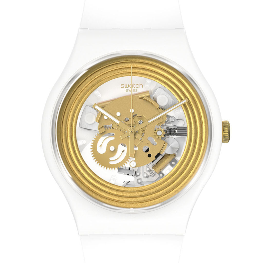 Swatch New Gent Golden Rings White SO29W107