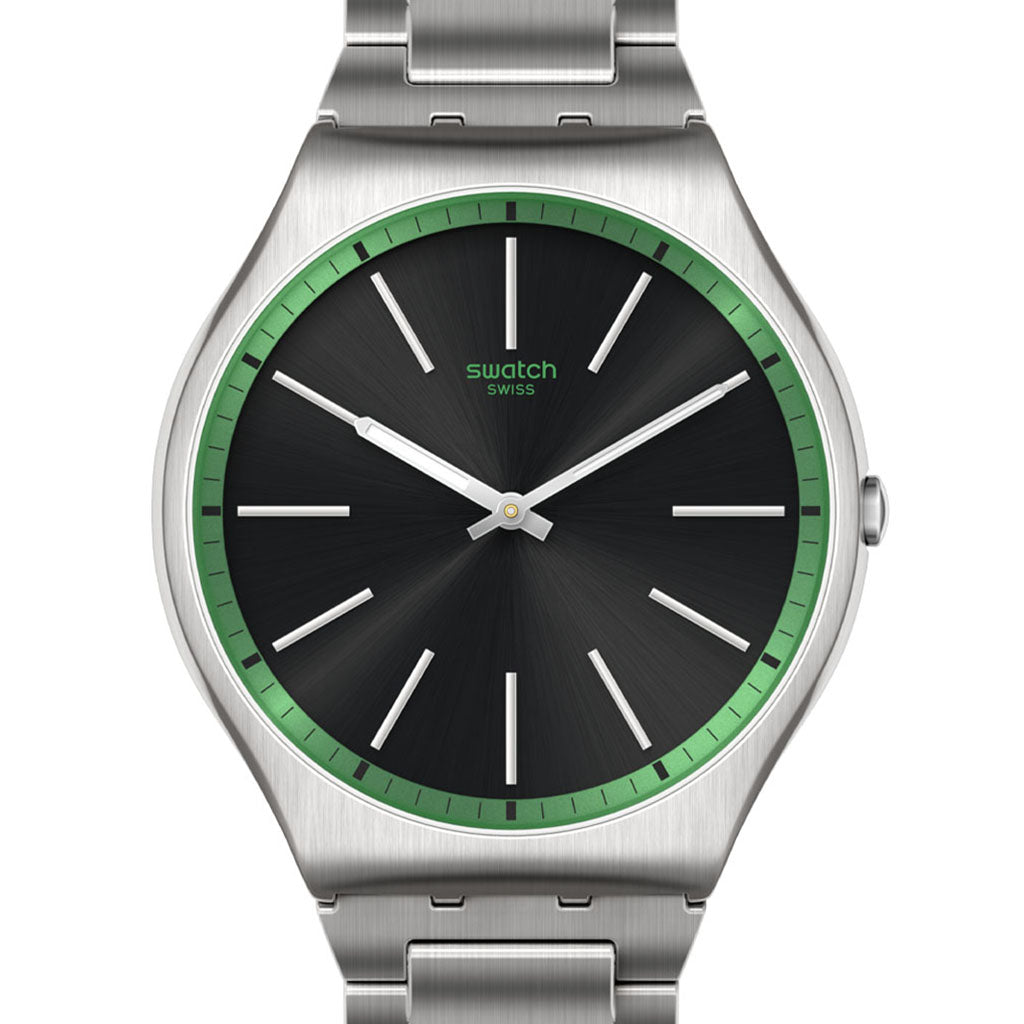 Swatch Skin Irony 42 Green Graphite SS07S128G