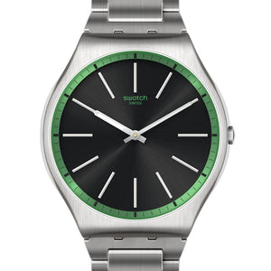 Swatch Skin Irony 42 Green Graphite SS07S128G