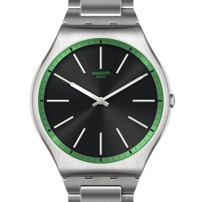 Swatch Skin Irony 42 Green Graphite SS07S128G
