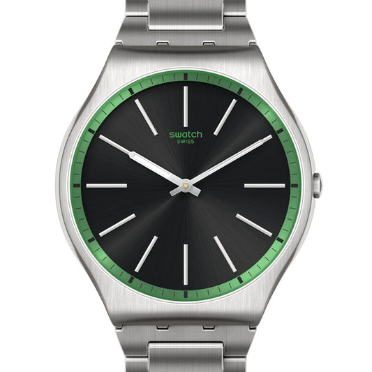 Swatch Skin Irony 42 Green Graphite SS07S128G