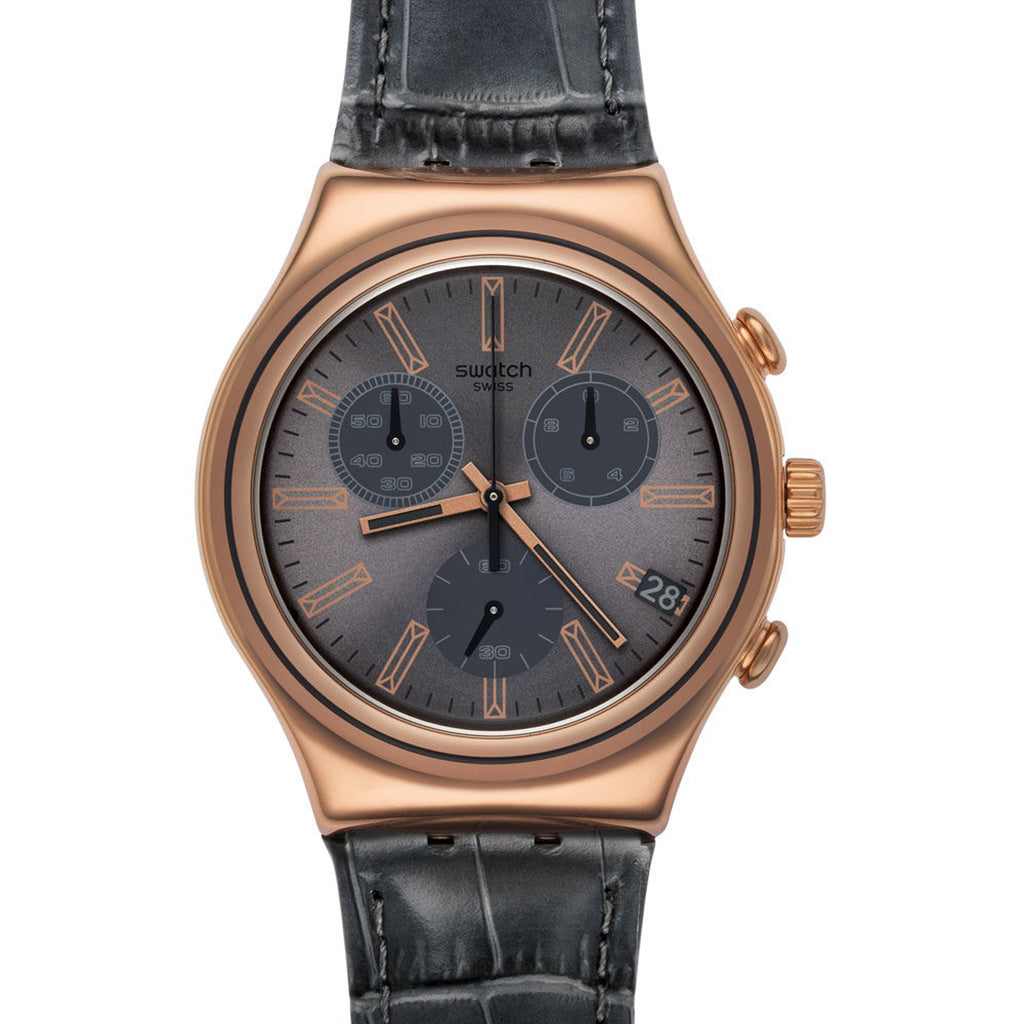 Swatch Irony Chrono Gris en Rose YCG411