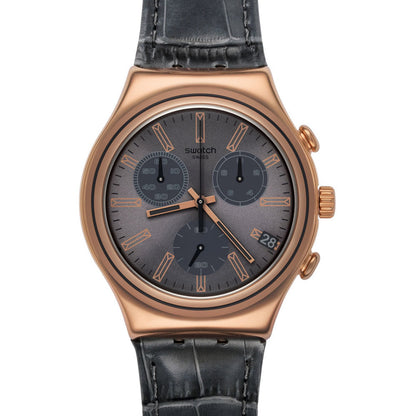 Swatch Irony Chrono Gris en Rose YCG411