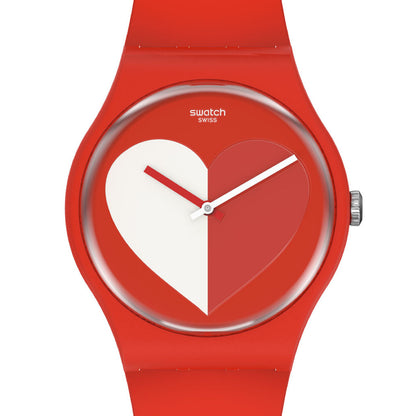 Swatch New Gent Valentine's Day Half <3 White SO29Z112