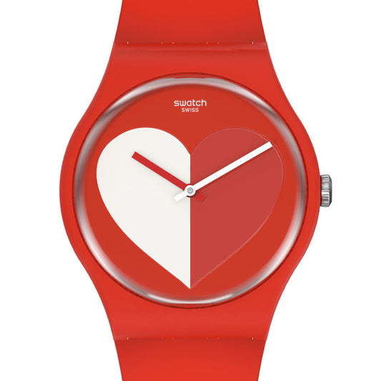 Swatch New Gent Valentine's Day Half <3 White SO29Z112