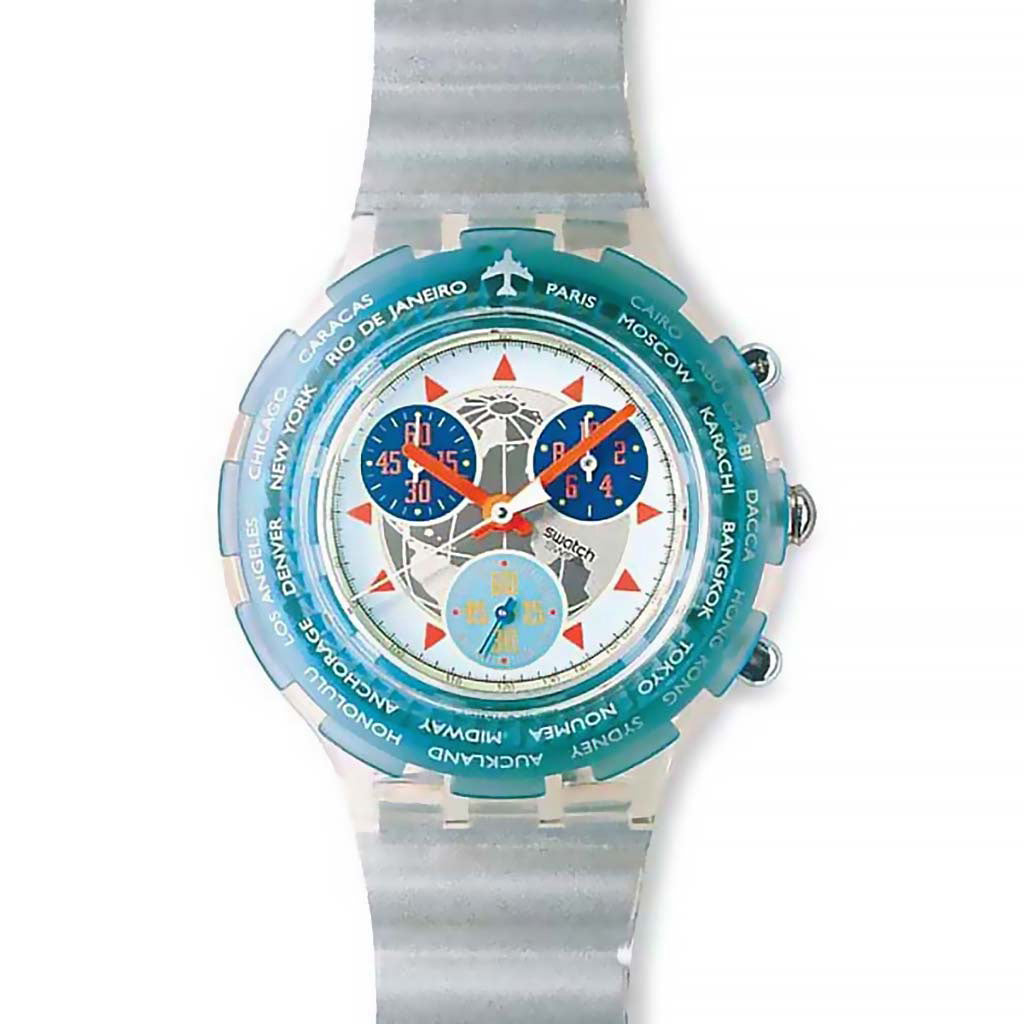 Swatch Aqua Chrono Happy Landing SBK109