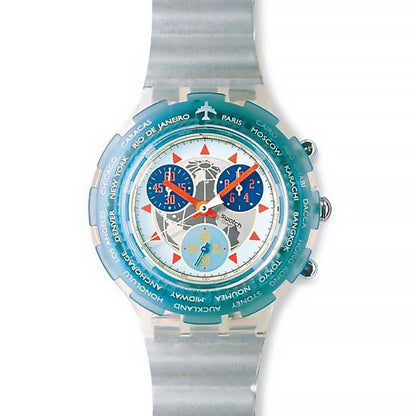 Swatch Aqua Chrono Happy Landing SBK109