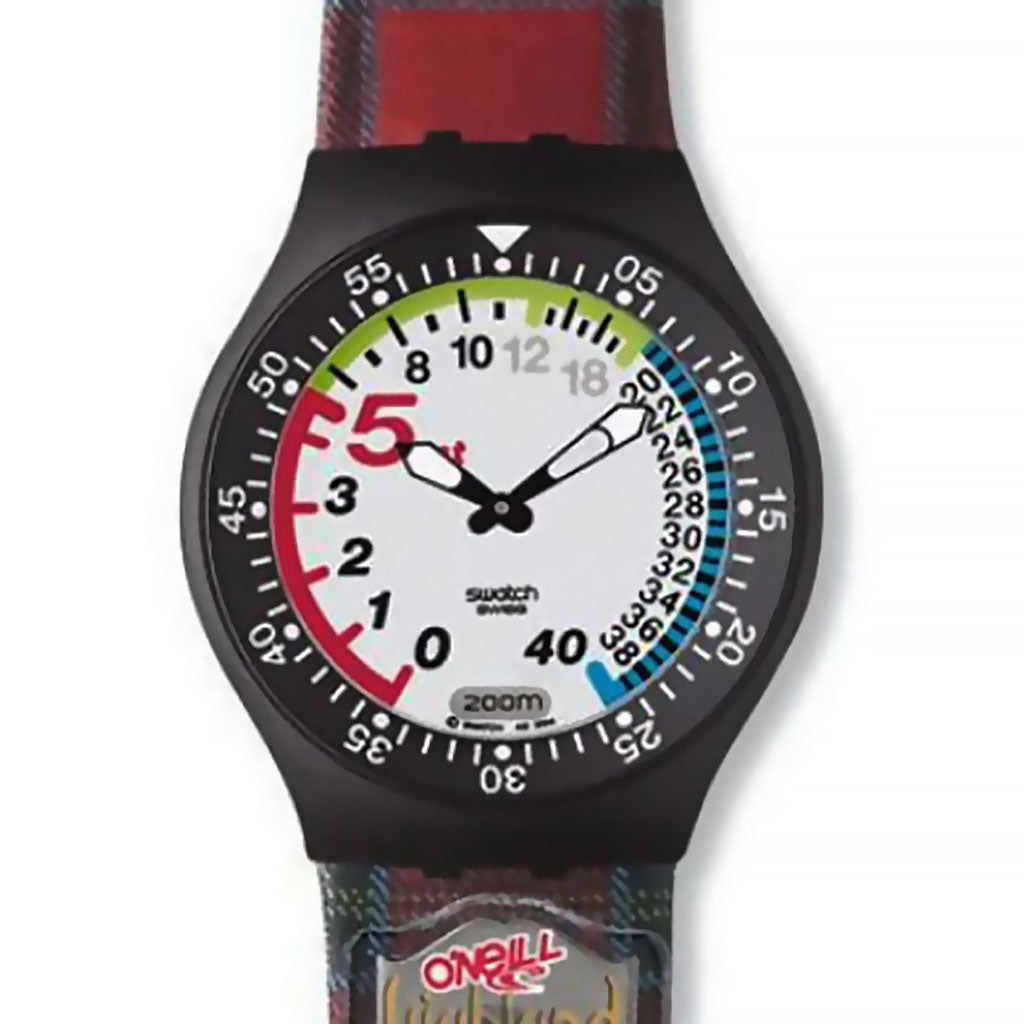 Swatch Fun Scuba Highland Open / Black Anguilla SUGB104C