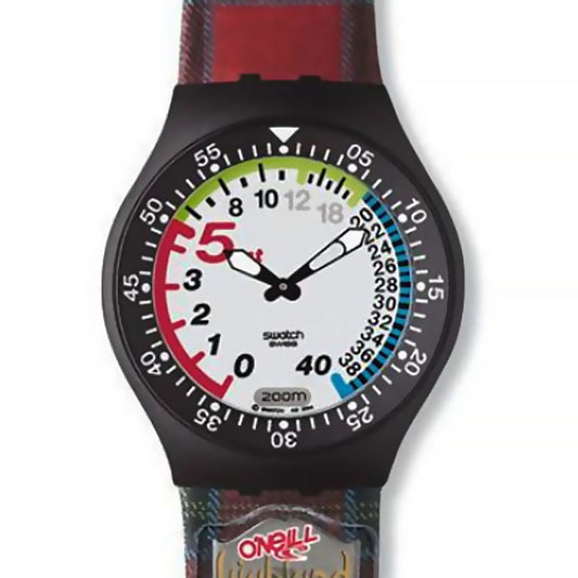 Swatch Fun Scuba Highland Open / Black Anguilla SUGB104C
