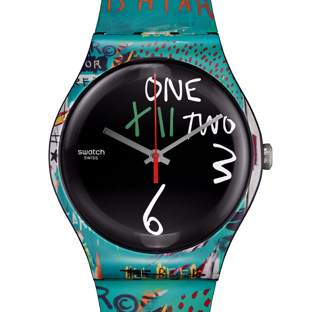Swatch New Gent Special Ishtar By Jean-Michel Basquiat SUOZ356