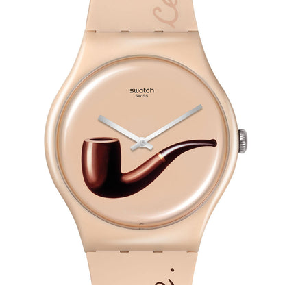 Swatch New Gent Art Special La Trahison des Images by Rene Magritte SO29Z124