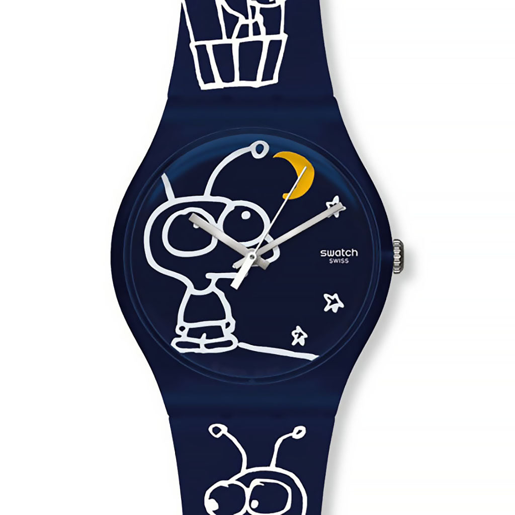 Swatch New Gent Special Little Idiot by Moby SUOZ129S