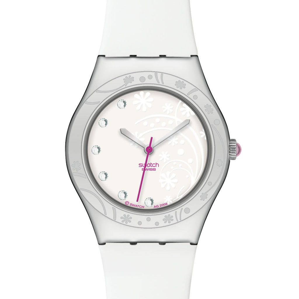 Swatch Irony Medium Love Tag White YLS159C