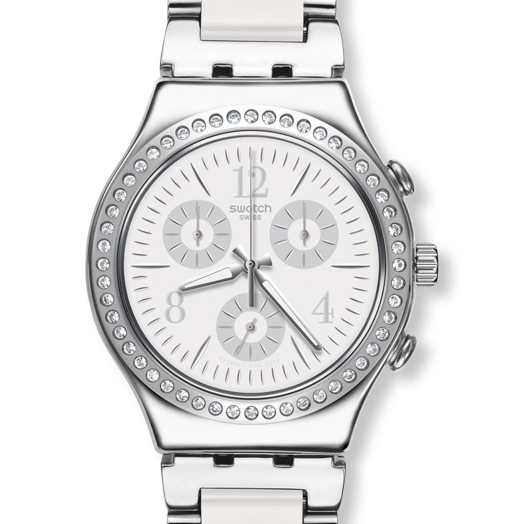 Swatch Irony Chrono Made In White YCS119G