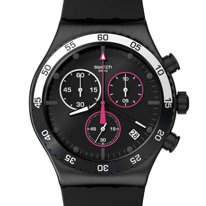 Swatch New Irony Chrono Magenta At Night YVB413