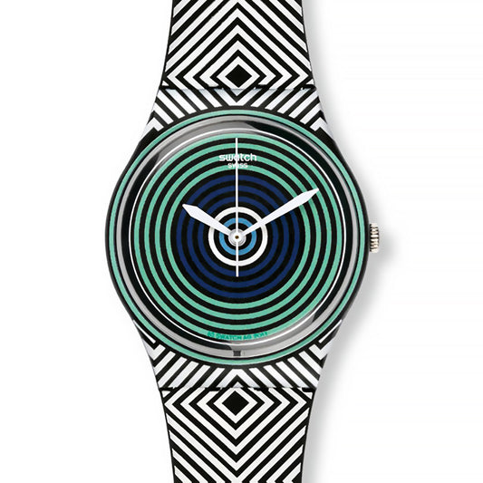 Swatch Wanduhr MAXI GREEN SPELL MGB280