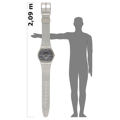 Maxi Swatch Wanduhr Maxi Rio Douro Cor De Prata MGZ165