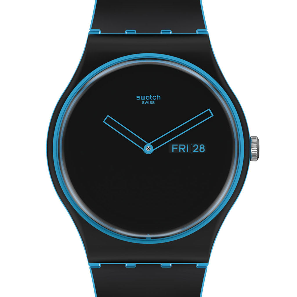 Swatch New Gent Biosourced Minimal Line Blue SO29S701