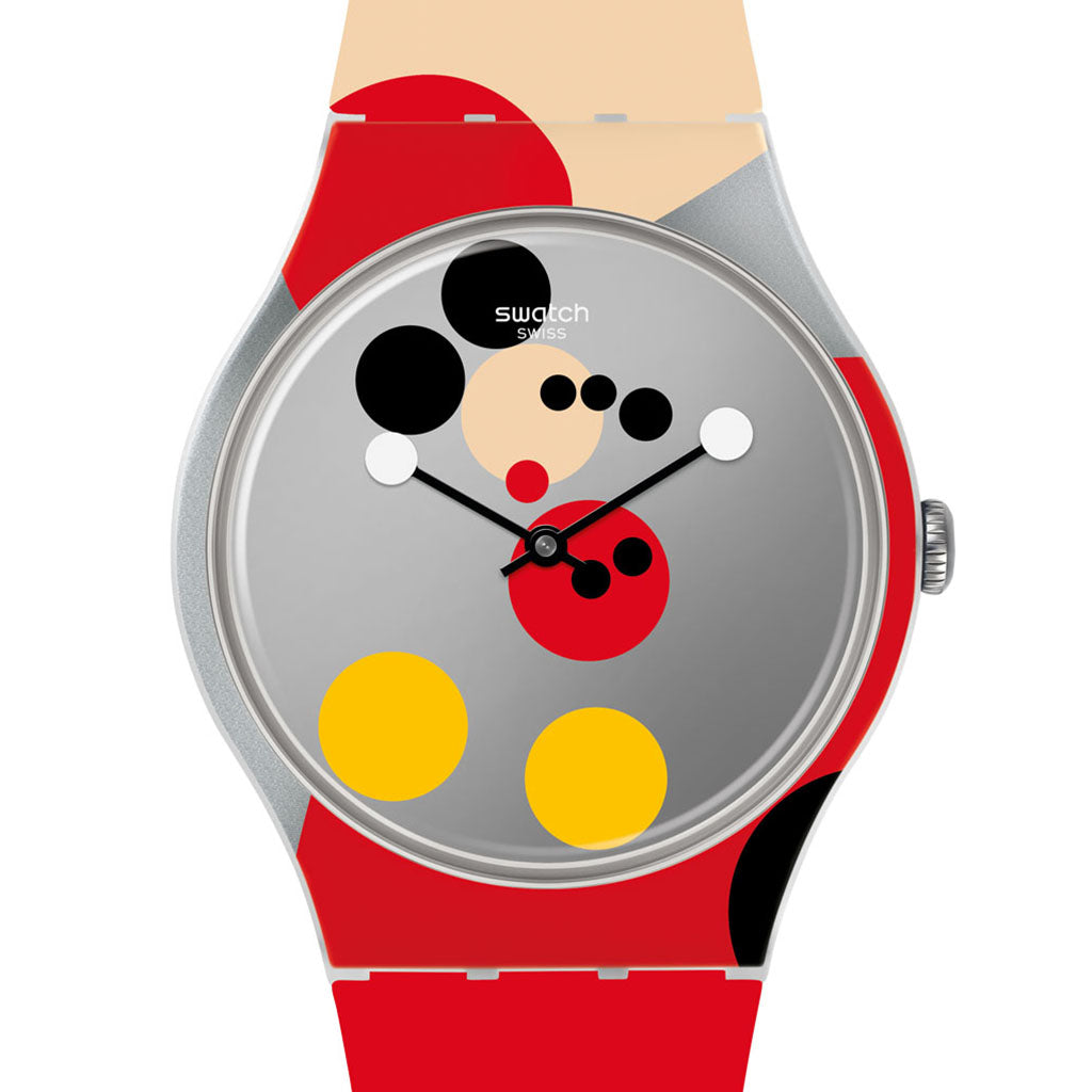 Swatch New Gent Special Mirror Spot Mickey by Damien Hirst SUOZ290S