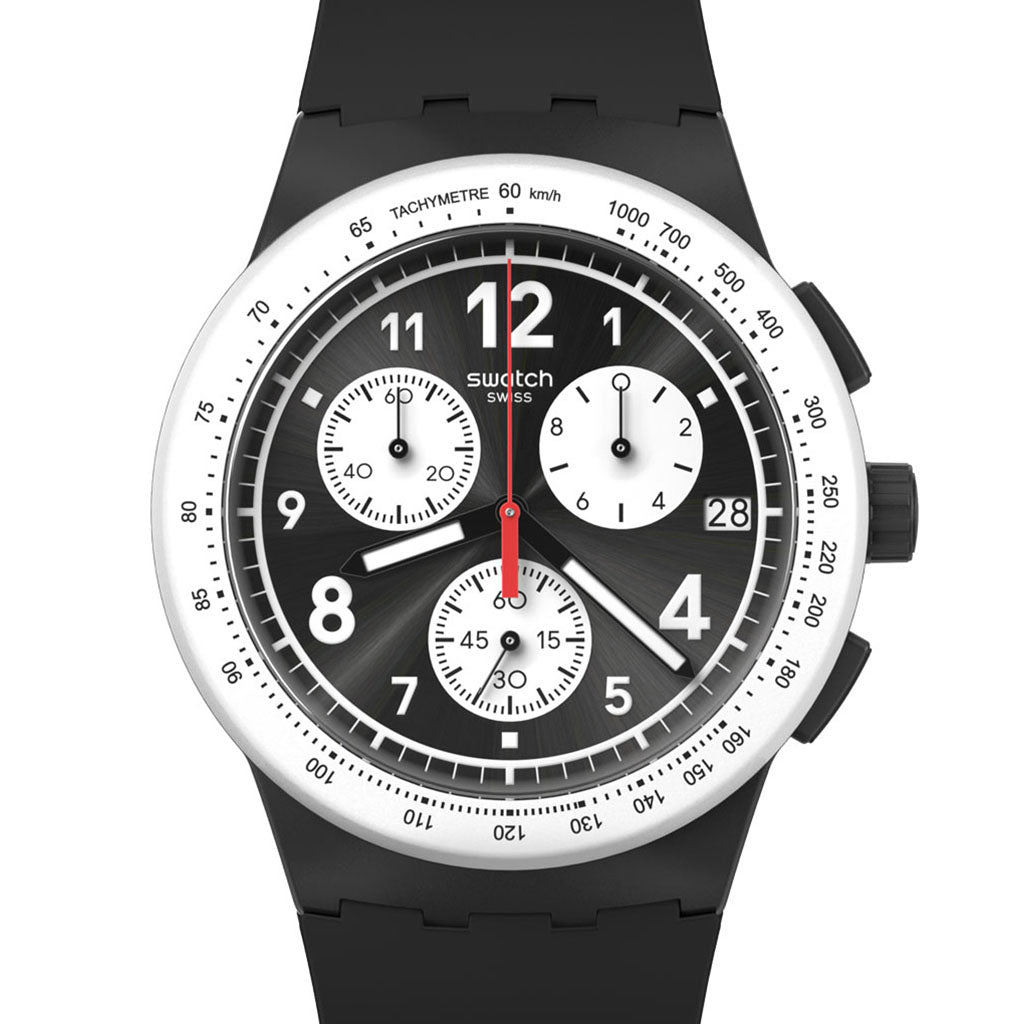 Swatch Chrono Plastic Nothing Basic About Black SUSB420