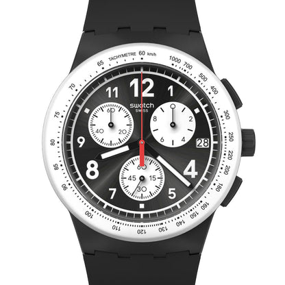 Swatch Chrono Plastic Nothing Basic About Black SUSB420