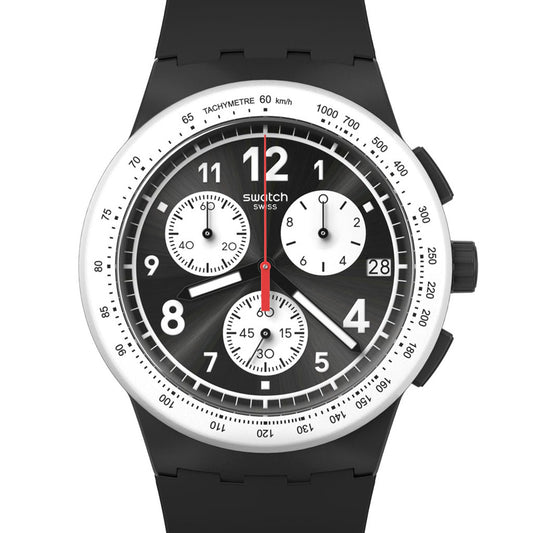Swatch Chrono Plastic Nothing Basic About Black SUSB420