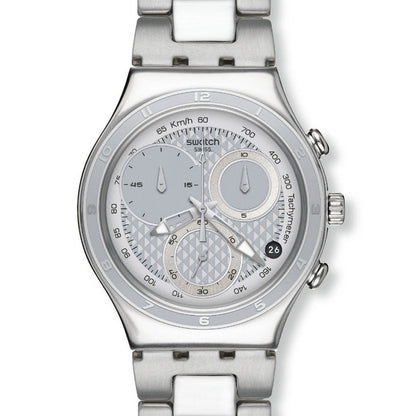 Swatch Irony Chrono OBLIQUE END SILVER YCS549G