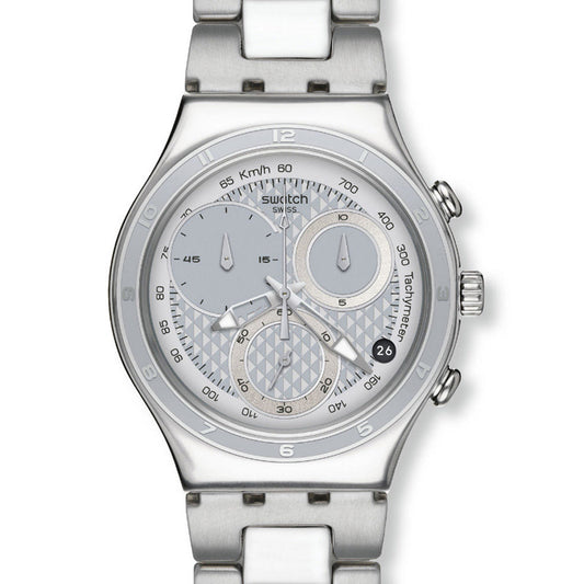 Swatch Irony Chrono OBLIQUE END SILVER YCS549G