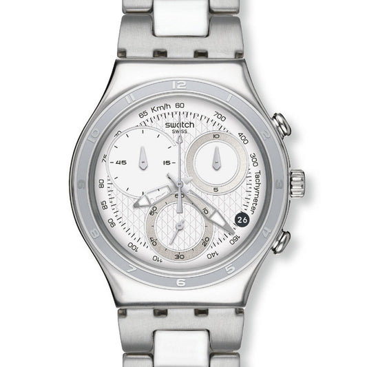 Swatch Irony Chrono OBLIQUE END WHITE YCS550G