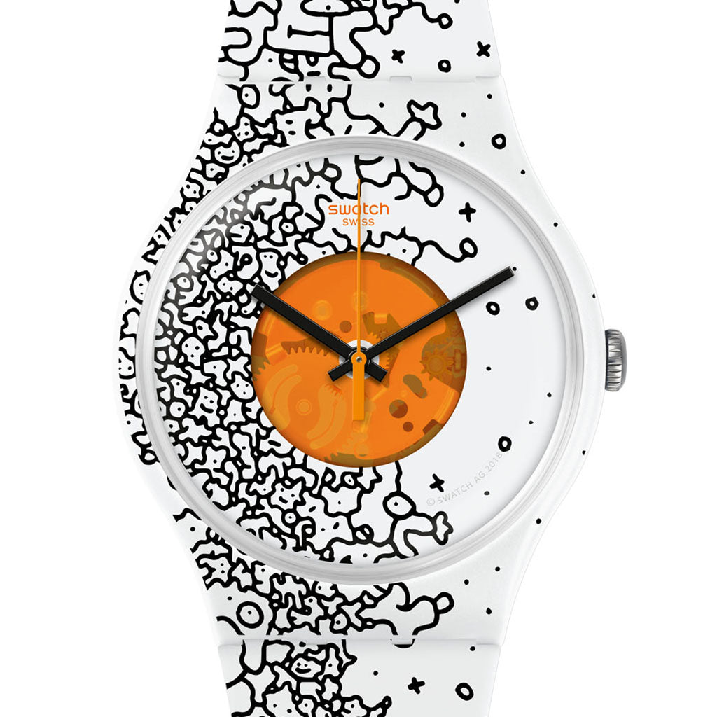 Swatch New Gent Orange Pusher SUOW167