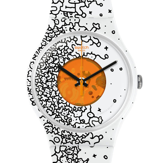 Swatch New Gent Orange Pusher SUOW167