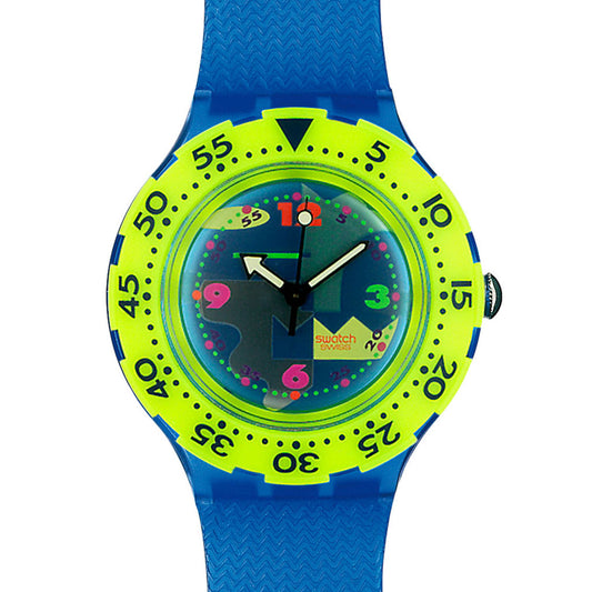 Swatch Scuba 200 Over The Blue aWave SDN105D