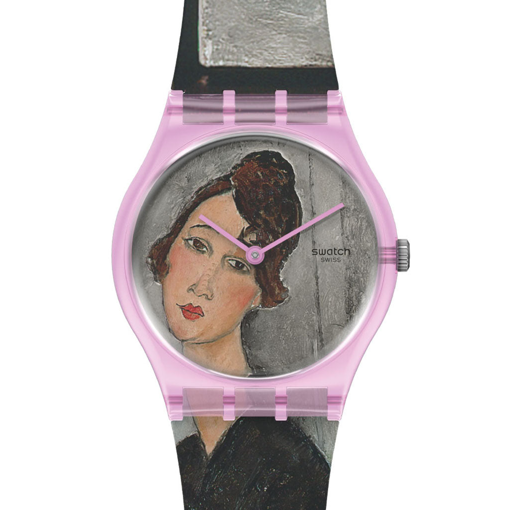 Swatch X Centre Pompidou Gent Special Portrait of Dédie, by Amedeo Modigliani GZ356