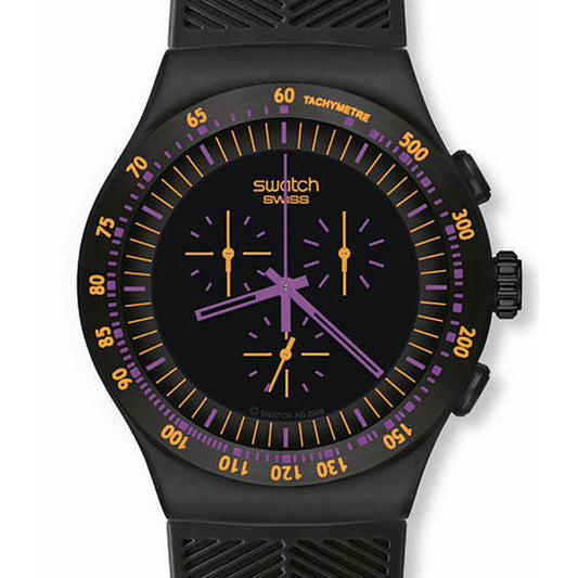 Swatch Irony The Chrono Purple in Dark YOB102