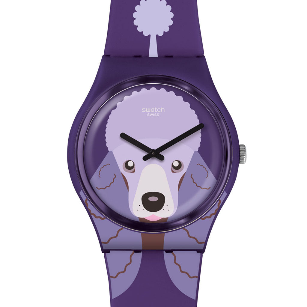 Swatch Gent Purple Poodle GV133