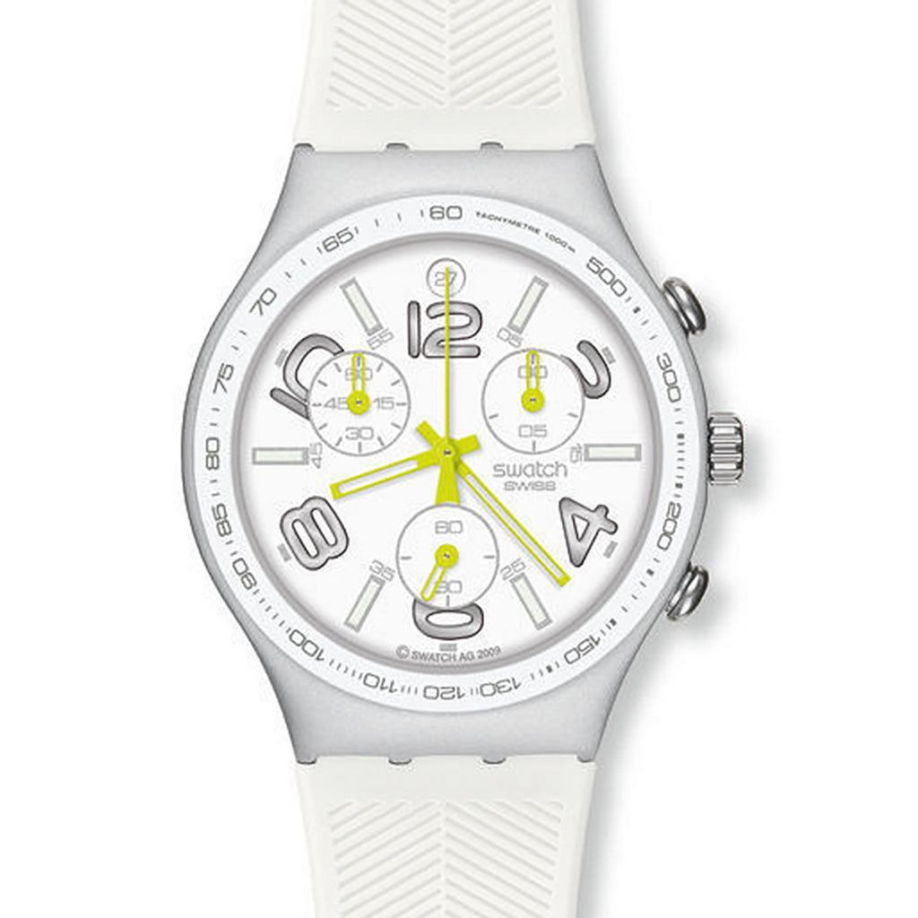 Swatch Irony Chrono Ray of Light White YCS4051