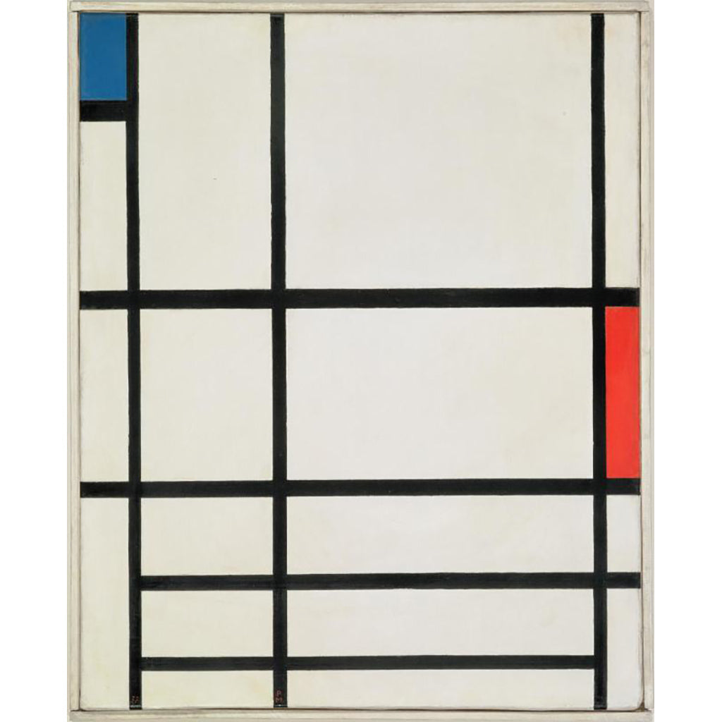 RED, BLUE AND WHITE, BY PIET MONDRIAN