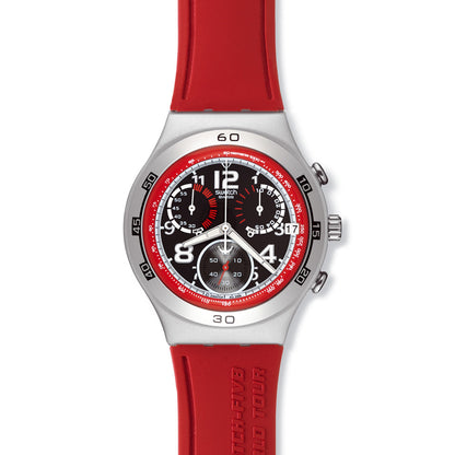 Swatch Irony Chrono Red Circle YCS4047C