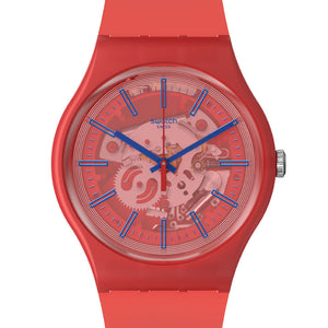 Swatch New Gent Pay Redder Than Red Pay! SO29R107-5300